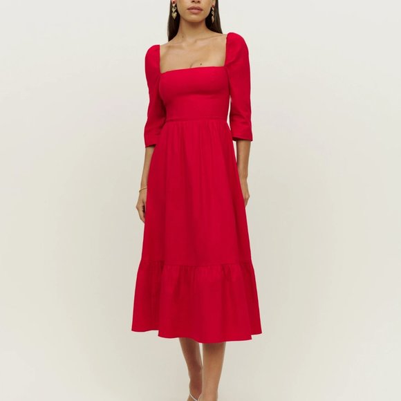 Reformation Dresses & Skirts - Reformation Cyprus Dress Red size 2 NWOT